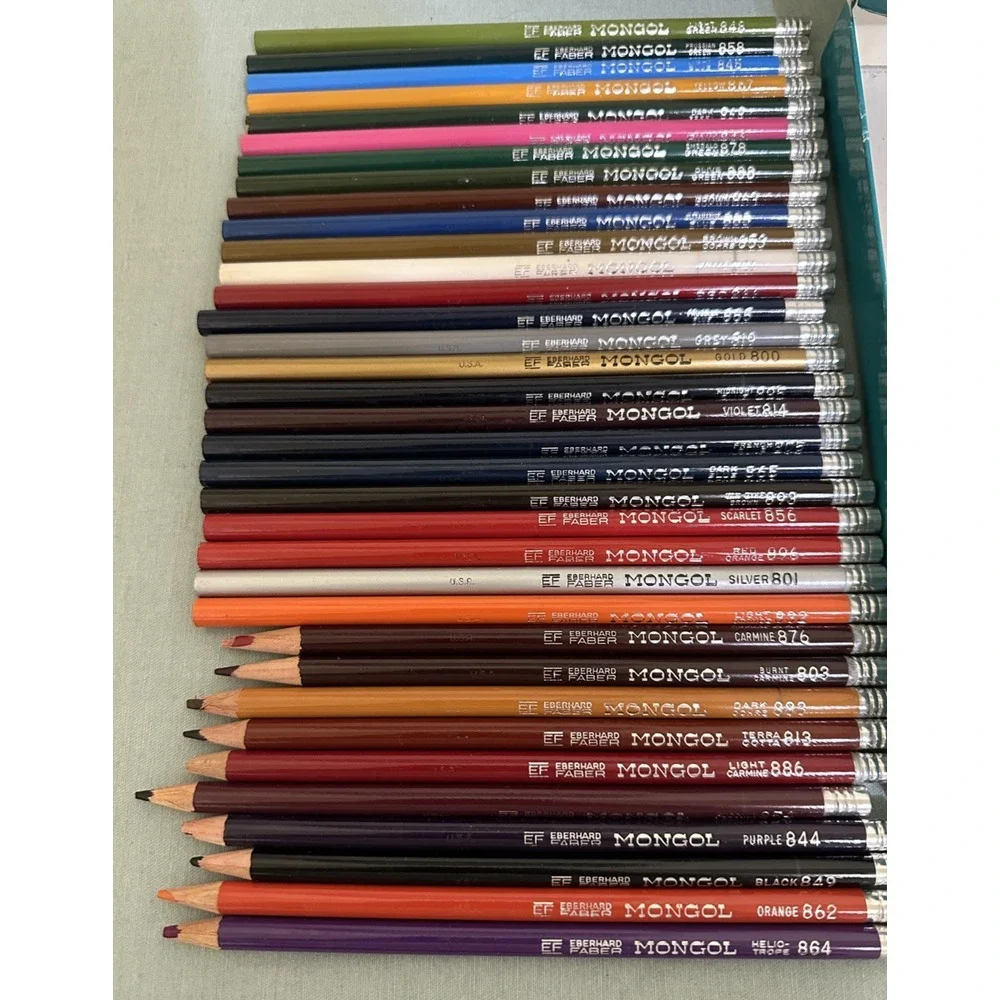 Vintage Mongol 35 Paint With Pencils Set Assortment 747 Eberhard Faber Made USA
